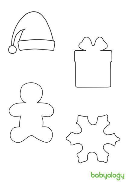 Preschool Christmas Worksheets, Christmas Shapes, Christmas Worksheets, Shape Templates, Christmas Hacks, Christmas Applique, Christmas Activities For Kids, Felt Christmas Ornaments, Toddler Christmas