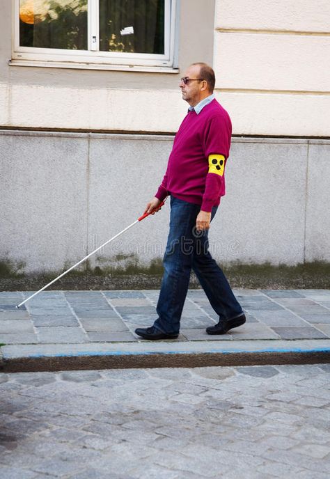 Blind man with stick. A blind man walks with a cane on a street , #spon, #stick, #man, #Blind, #blind, #street #ad Cody Core, Walking With A Cane, Blind Person, Street Image, Legend Wallpaper, Websites Design, Stick Man, Man Photography, Banner Background Images