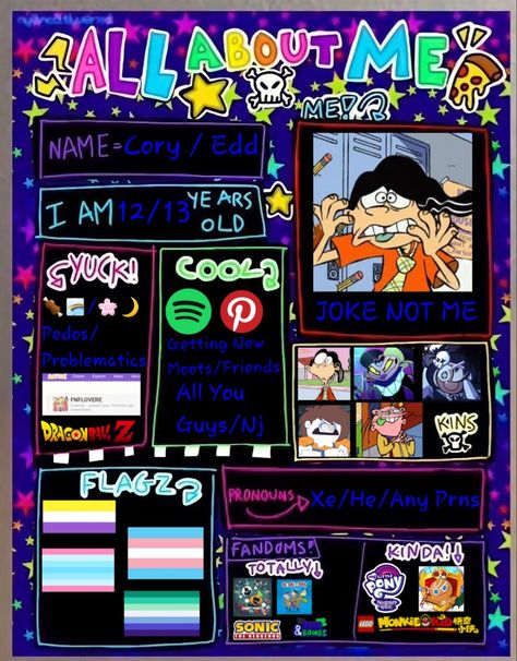 this Is A Repost/Remake About Me :3 There Is Always More About Me On My Pronouns Page Link Is On My Bio!! X33 If You Want To Be Mutuals/Friends Ofc!! <3 Be My Friend Template, All About Me Wallpaper, Pronouns Page Ideas, Get To Know Me Template About Me, Things About Me Template, All About Me Template Aesthetic, All About Me Aesthetic, Sketchbook Intro Page Ideas, Sketchbook Intro Page