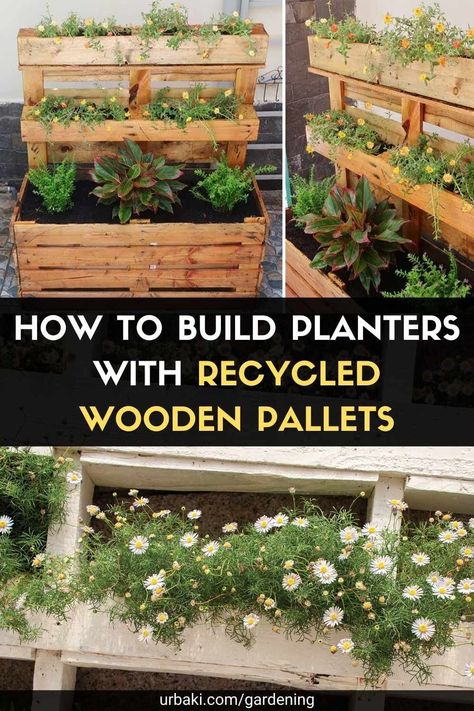 Pallet Garden Box, Pallet Flower Box, Pallet Gardens, Wood Pallet Planters, Outdoor Pallet Projects, Pallet Projects Garden, Diy Planter Box, Pallet Project, Pallet Planter