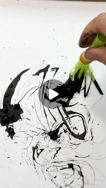 Doodles And Watercolor, Mark Making Ideas, Abstract Artwork Painting, Ink Drawing Techniques, Abstract Art Tutorial, Teaching Drawing, Abstract Art Painting Techniques, Acrylic Painting Tips, Painting Subjects