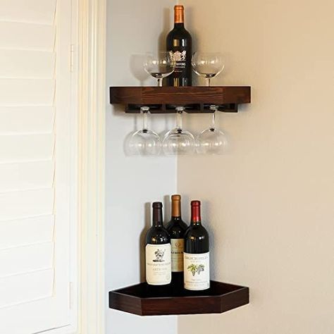 Corner Wine Rack, Corner Floating Shelves, Floating Shelves Wall, Shelves Wall, Wine Holder, Corner Shelves, Wine Rack, Floating Shelves, Wall Mount