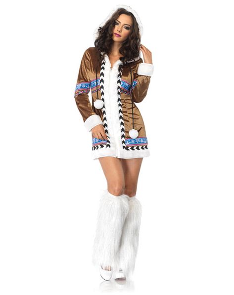 There is no way this Eskimo can stay warm in the snow..... Inuit Kostüm, Dance Wear Outfits, Halloween Costume Store, Fancy Dress Outfits, Leg Avenue, Diy Halloween Costumes, Fancy Dress Costumes, Women's Costumes, Halloween Dress