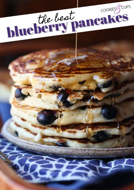 Almond Pancakes, Blueberry Pancakes Recipe, Egg Benedict, Homemade Pancakes, Pancakes Healthy, Blueberry Pancakes, What's For Breakfast, God Mat, Think Food