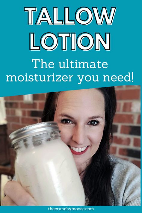 I'm always amazed that in a world filled with countless skincare products, it's natural alternatives that offer the most benefits. One of my favorites is tallow lotion. Tallow is a nutrient-rich skin remedy that's been used for centuries. This natural wonder goes beyond just moisturizing, offering a range of surprising benefits that can improve your skin, reduce inflammation, and heal. How to render tallow and make homemade diy tallow lotion with essential oils Homemade Lotions With Essential Oils, How To Render Tallow For Skincare, How To Use Tallow, Tallow Magnesium Lotion Recipe, Rendering Tallow For Skincare, Diy Whipped Tallow Face Cream, Homemade Tallow Lotion, Tallow Body Lotion, How To Make Tallow Lotion