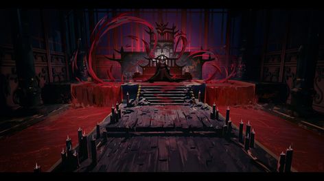 ArtStation - Throne Room - High Vampire, Pema Horeau Vampire Throne, Vampire Room, Vampire Character, Concept Environment, Vis Dev, Throne Room, Environment Concept Art, I Can't Wait, The Vampire