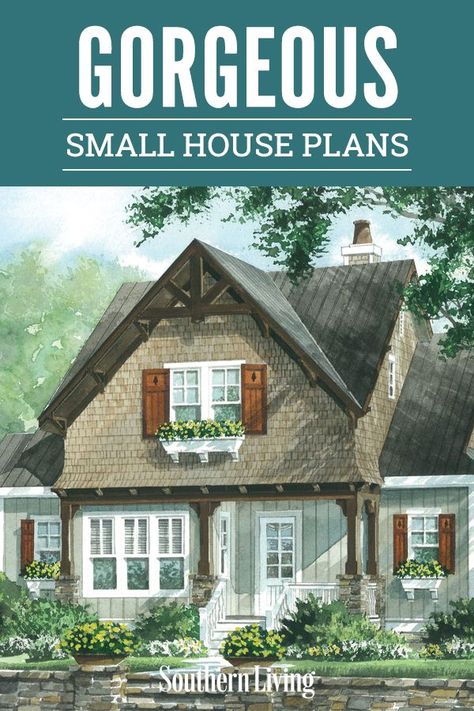 House Plans L Shape, Small French Country House Plans, Small English Cottage, Unique Small House Plans, Cute Small Houses, Small Cottage House Plans, Unique Cottages, Cottage Plans, Dream Scape