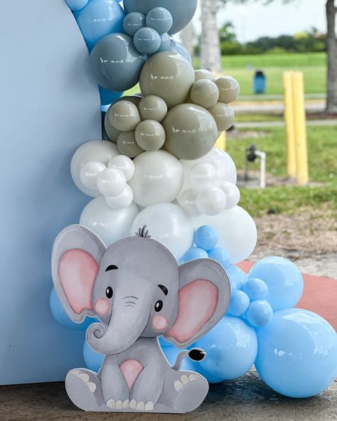 Oh baby! 🍼💙 🐘 A sweet baby elephant themed babyshower! #MiamiBalloons #MiamiPartyDecor #MiamiBabyshower #MiamiPartyBalloons #Babyshower #ElephantBabyshower #BoyBabyshower Elephant Theme Baby Shower Boy, Elephant Baby Shower Theme Boy, Elephant Baby Boy, Baby Brunch, Christening Ideas, Elephant Baby Shower Theme, Elephant Theme, Baby Shower Brunch, Elephant Baby Showers