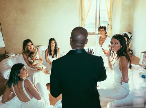 <p>The Kardashian klan has arguably kollected quite a few bridesmaid dresses between them all: Between Khloe's 2009 nuptials to Lamar Odom, Kim's first wedding to Kris Humphries in 2011, and most recently, her second, <a href="http://www.elle.com/news/culture/kim-kardashian-and-kanye-west-are-married">extremely elaborate ceremony with Kanye West</a>, they have no shortage of fancy frocks. Kim Kanye Wedding, Kimye Wedding, Kanye West Wedding, Jamie Hince, Kim Kardashian Wedding, Kardashian Wedding, Kim Kardashian Kanye West, Kim And Kanye, Ashlee Simpson