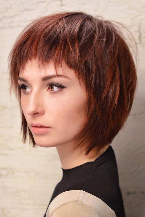 Brown Ombre Hair Color, Choppy Haircuts, Brown Ombre Hair, Baby Bangs, Short Bangs, Choppy Hair, Ombre Hair Color, Trending Hairstyles, Short Hair With Bangs