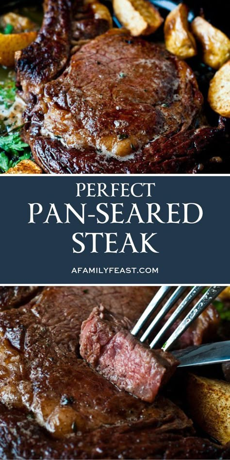 Cast Iron Ribeye Steak, Good Steak Recipes, Sirloin Steak Recipes, Steak Dinner Recipes, Ribeye Steak Recipes, Steak Sandwiches, Cook Steak, Pan Seared Steak, Grilled Steak Recipes