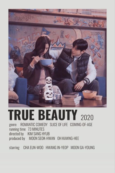 True Beauty Minimalist Poster, True Beauty Kdrama Poster, True Beauty Poster, Poster Kdrama, Exo Stickers, Drama List, Film Posters Minimalist, Books To Read Nonfiction, Drama Tv Shows