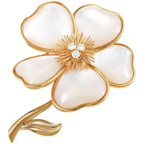 Van Cleef Arpels Clematis Mother of Pearl Diamond Gold Brooch ❤ liked on Polyvore featuring jewelry, brooches, mother of pearl brooch, gold jewellery, mother of pearl jewelry, gold jewelry and flower jewelry Cleef And Arpels Jewelry, Jewellery Pandora, Van Cleef And Arpels Jewelry, Van Cleef & Arpels, Mother Of Pearl Jewelry, Van Cleef And Arpels, Gold Brooch, Classy Jewelry, Gold Brooches