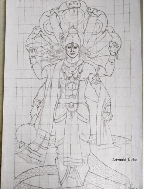 Drawing Of Vishnu Ji, Vishnu Drawing Pencil, Vishnu Bhagwan Sketch, Vishnu Drawing, Kahana Ji Drawing, Lord Vishnu Sketch, Lord Vishnu Drawing, Vishnu Ji Drawing, Sketches Pencil Creative Easy