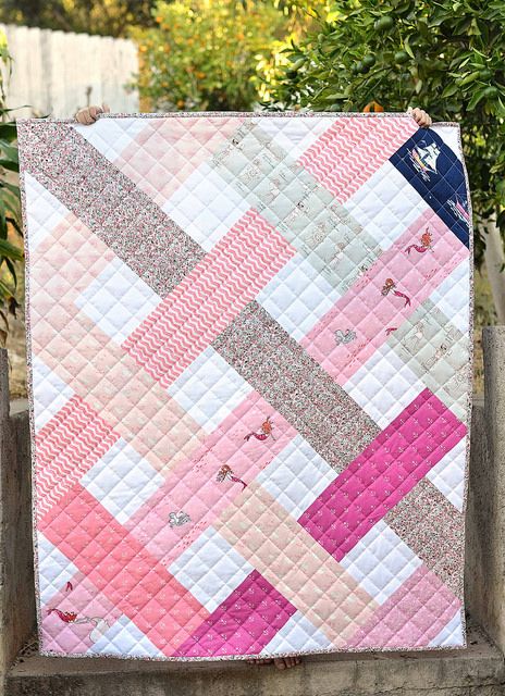 Out to Sea Betty Quilt - Table Quilts, Quilt Care, Baby Quilt Patterns, Maltese Dog, Lap Quilts, Pretty Quilt, Pdf Quilt Pattern, Strip Quilts