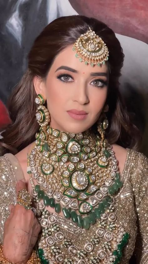 Diamond Polki Jewellery Bridal Sets, Bridal Polki Sets, Sabyasachi Jewellery Bridal Collection, Polki Jewellery Jaipur, Polki Jewellery Sabyasachi, Polki Jewellery Brides, Polki Diamond Jewellery, Gold Kundan Necklace, Bridal Jewellery Inspiration