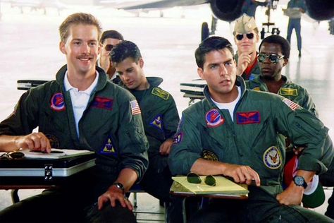 Maverick & Goose best buds, in Top Gun 1986 Maverick And Goose, Tony Scott, Miles Teller, Val Kilmer, Anthony Edwards, Patrick Swayze, Michelle Pfeiffer, Olivia Newton John, Monty Python