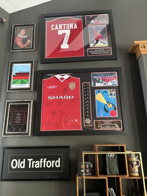 Football Shirt Wall Display, Framed Shirts Display, Framed Football Shirts On Wall, Jersey Wall Display, Sports Jersey Display, Jersey Display Case, Jersey Display, Memory Frame, Shirt Display