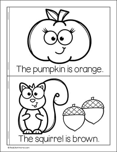 Fall Books Preschoolers, What Is Fall Preschool, My Fall Book Printable, Fall For Preschool Lesson Theme, The Colors Of Fall Book, Pre K Fall Printables, Books About Fall Preschool, Free Fall Activities For Kindergarten, Fall Reading Activities Preschool