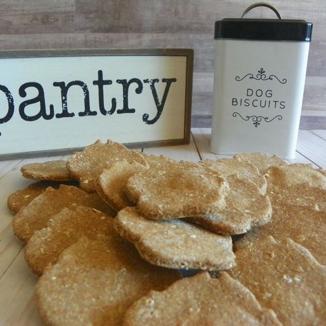 Bone Broth and Oats Homemade Dog Treats Bone Broth Dog Treats, Broth Dog Treats, Tuna Puff, Bone Broth Dogs, Homemade Beef Broth, Dog Treats Recipe, Homemade Dog Cookies, Dog Biscuits Homemade, Easy Dog Treats