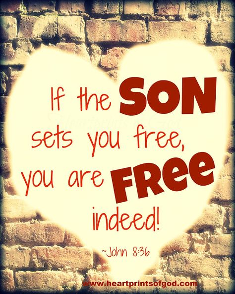 John 8 36, Free Indeed, Christian Post, Inspirational Bible Quotes, Faith Inspiration, Walk By Faith, Jesus Is Lord, Set Free, Wonderful Words