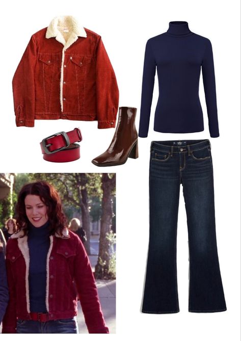 #lorelaigilmoreaesthetic #fashion #aesthetic #outfits #outfitideas #fallfashion #falloutfit #corduroy Lorelai Gilmore Outfits Winter, Lorelai Gilmore Winter Outfits, Lorlie Gilmore Outfits, Lorelai Gilmore Aesthetic Outfits, Gilmore Girls Outfits Lorelai, Lorili Gilmore Outfits, Lorelei Gilmore Outfits, 90s Fashion Winter, Lorelai Outfits