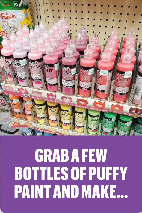 Grab a few bottles of Tulip Puffy Paint and make these awesome craft ideas from Glued To My Crafts today! Halloween Puffy Paint Crafts, Puff Paint Designs, Puff Paint Crafts, Puff Paint Ideas, Puffy Paint Ideas, Paint Craft Ideas, Diy Puff Paint, Puffy Paint Art, Puffy Paint Designs