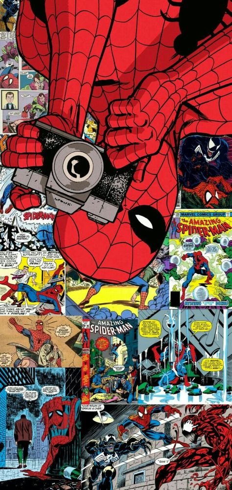 Spiderman Moodboard, Marvel Phone Wallpaper, Moodboard Collage, Image Spiderman, Marvel Characters Art, Spiderman Artwork, Spiderman Pictures, Marvel Comics Wallpaper, Marvel Spiderman Art