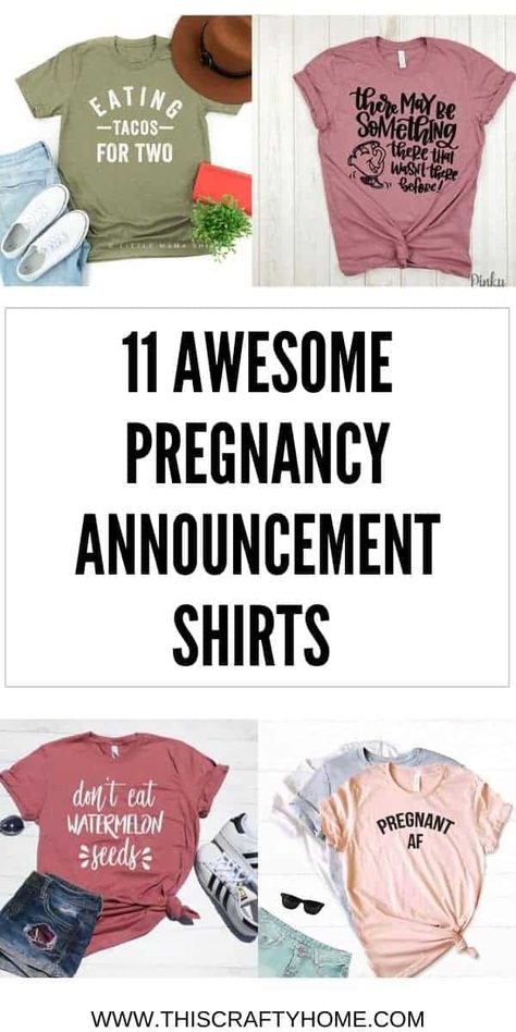 11 Super-Cute Pregnancy Announcement Shirts Pregnancy Eating, Maternity Essentials, Pregnancy Announcement To Parents, Pregnancy Announcement Sibling, Cute Pregnancy Announcement, Funny Pregnancy Announcement, Baby Announcement Shirts, Announcement Photos, Pregnancy Announcement Photos