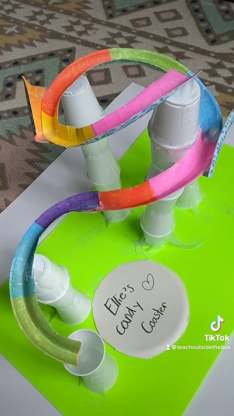 teachoutsidethebox on Instagram: All time fave STEM Challenge! 🎢🎢🎢 (Roller Coaster from End of the Year/Summer STEM Challenges) #stem #iteachstem #stemteachersofinstagram… Paper Roller Coaster, Brooke Brown, Summer Stem, Stem Teacher, Stem Challenge, Stem Steam, Stem Challenges, Big Project, End Of The Year