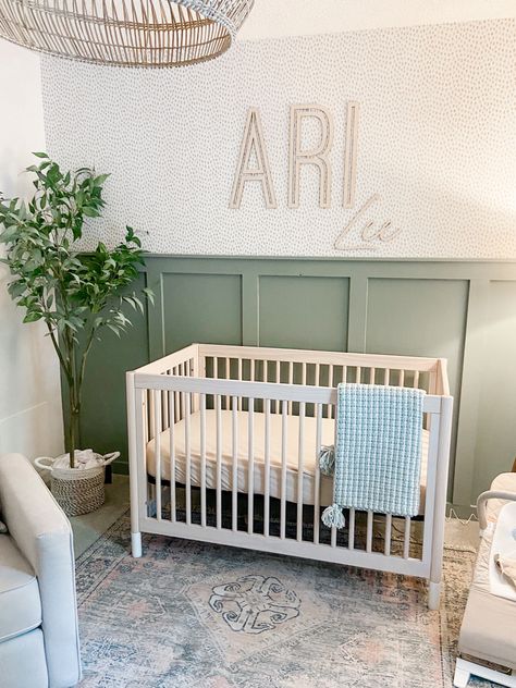 Gender neutral nursery Nursery decor Nursery wallpaper Crib Nursery rug Nursery lighting Swivel rocker Nursery name sign Follow my shop @KirstynSchaefer on the @shop.LTK app to shop this post and get my exclusive app-only content! #liketkit #LTKbaby #LTKhome #LTKfamily @shop.ltk https://liketk.it/4f5YQ Rocker Nursery, Crib Nursery, Neutral Nursery Decor, Polka Dots Wallpaper, Nursery Lighting, Nursery Name Sign, Nursery Decor Neutral, Rug Nursery, Dots Wallpaper