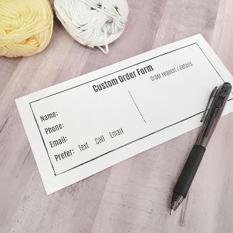 Craft Fair Sales Log, Tags For Craft Fair Items, Vendor Booth Freebies, Diy Order Form, Craft Fair Order Form, Craft Show Order Form Free Printable, Craft Order Form Template Free, We Love Custom Orders Sign Craft Fair, Price Labels Craft Fair