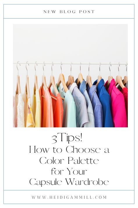 “The question of what colors should be in your wardrobe is an intriguing one, but in the end, there is no one-color-suits-all. Choosing a color palette is entirely personal and subjective. It might be a little confusing or even intimidating, but, rest assured, it can be done.  How to Begin…” Read more on the blog!#capsulewardrobe #style #capsulewardrobe2021 #capsulewardrobecolorpalette #nestpretty Capsule Wardrobe Accent Colors, Capsule Wardrobe Colorful, Pink Wardrobe, Inverted Triangle, Dress For Success, In The End, A Color, Style Icon, Personal Branding