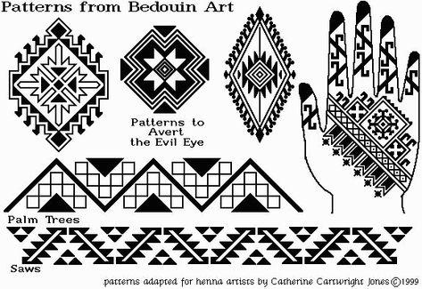 The Henna Page - Free patterns for henna artists Bedouin Pattern, Bedouin Tattoo, Bedouin Art, Henna History, African Interiors, Culture Day, Graduation Project, Beach House Design, Henna Patterns