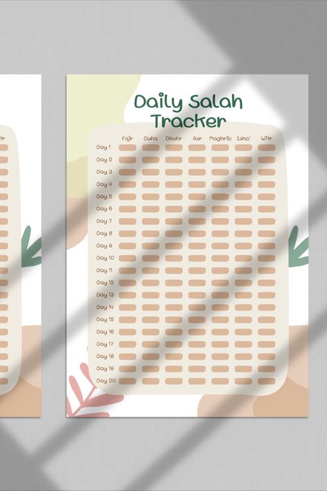 Monthly Salah Tracker, Namaz Tracker Bullet Journal, Pray Planner, Namaz Chart, Salah Tracker Printable, Namaz Tracker, Prayer Checklist, Salah Tracker, Flower Making With Paper