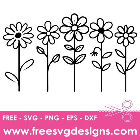 Free SVG Files | 2,800+ SVG Freebies for Cricut & Silhouette Daisy Svg Free Cricut, Daisy Svg Free, Flower Svg Free, Cricut Flowers, Htv Shirts, Free Cut Files, Laser Cut Sign, Flower Svg, Daisy Flowers