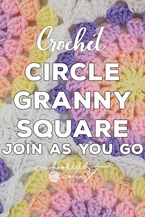 Crochet Granny Circle, Granny Circle, Crochet For Dummies, Hooked By Robin, Easy Granny Square, Crochet Granny Square Tutorial, Granny Square Tutorial, Crochet Afghan Patterns Free, 4mm Crochet Hook