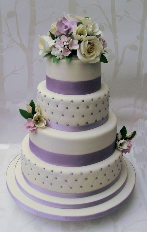 Wedding Cakes Lilac, Lavender Wedding Cake, Purple Wedding Cake, Wedding Cake Fresh Flowers, Wedding Cakes Elegant, Purple Wedding Cakes, Purple Cakes, 2014 Wedding, Chocolate Wedding Cake