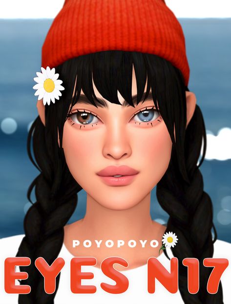 Heterochromia Eyes, Sims 4 Cc Eyes, Eye Contacts, Different Colored Eyes, Makeup Cc, Pelo Sims, Sims 4 Mm Cc, Sims 4 Cc Skin, Tumblr Sims 4