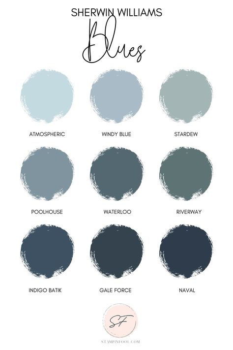 Dusty Blue Master Room, Dusty Blue Master Bedrooms Decor, Gray And Blue Bedroom, Dusty Blue Bedroom, Dusty Blue Color Palette, Dark Gray Bed, Gray Bedroom Walls, Blue Bedroom Walls, Blue Wall Colors