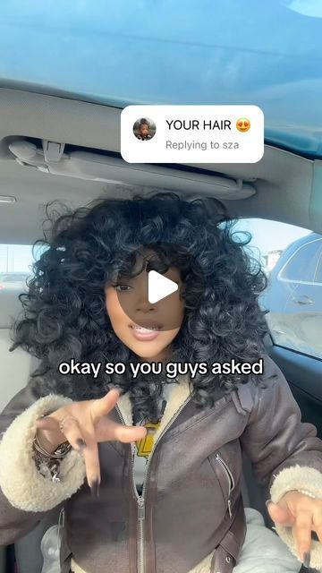 Tatiana Chisholm on Instagram: "May you all be blessed by the hair fairy today ✨🫶🏽🧚🏾👩🏾‍🦱  #wig #hairdeets #contentcreator #curlyhair" Long Curly Hair Wigs, Lace Front Wigs Bangs For Black Women, Wig Curly Hairstyles For Black Women, Soft Hairstyles Black Women, Fluffy Wigs For Black Women, Black Hair Weave Hairstyles, Curls With Bangs Black Women, Nye Hairstyles Black Women, Long Weave Hairstyles Sew Ins