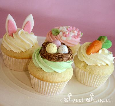 Easter Cupcake Ideas, Easter Cupcake Recipes, Mini Patisserie, Easter Baking, Easter Goodies, Easter Cake, Easter Cupcakes, Easter Dessert, Easter Cakes