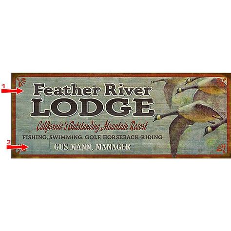 Geese Lodge Sign - 17 x 44 Ideas For Pallets, Mountain Modern Decor, Lodge Christmas Decor, Lodge Signs, Antler Lamp, Antler Lights, Canadian Geese, Ski Lodge Decor, Christmas Lodge