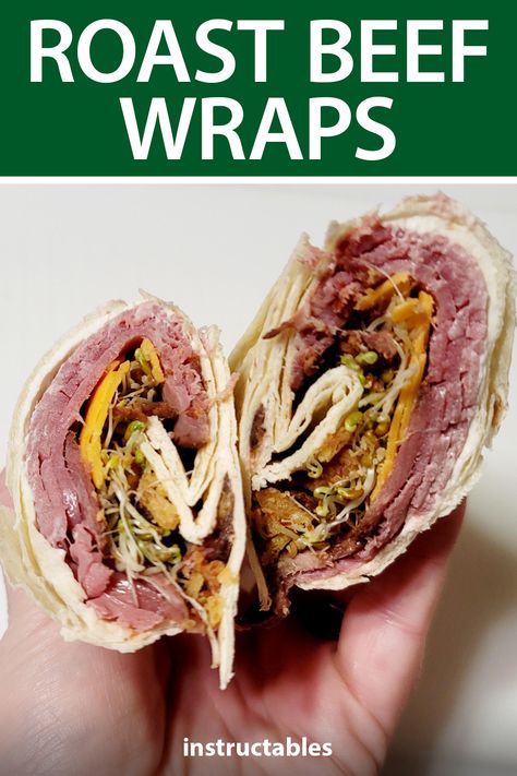 Lunch Meat Roast Beef Recipes, Wraps With Lunch Meat, Roast Beef Wraps Cold, Roast Beef Tortilla Wraps, Deli Sliced Roast Beef Recipes, Healthy Roast Beef Sandwich, Grilled Wraps Recipes, Roast Beef Wraps Recipes, Sliced Roast Beef Sandwiches