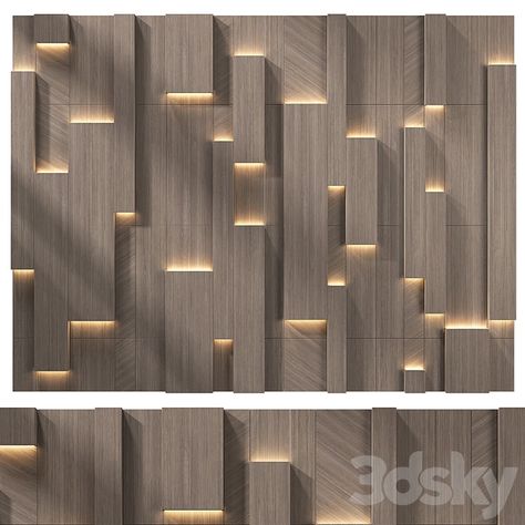 Wall Panel Decor 143 - Other decorative objects - 3D model Paving Texture, 3d Tiles, Decorative Plaster, Wooden Screen, 3d Panels, Soft Seating, Kitchen Gifts, Wall Cladding, Led Panel