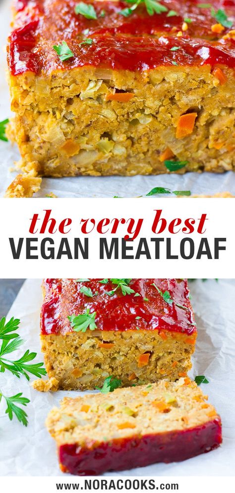 Vegan Meatloaf Recipe, Veggie Meatloaf, Recipes Meatloaf, Vegetarian Meatloaf, Vegan Meatloaf, Vegan Meat, Vegan Burgers, Meatloaf Recipe, Savory Vegan