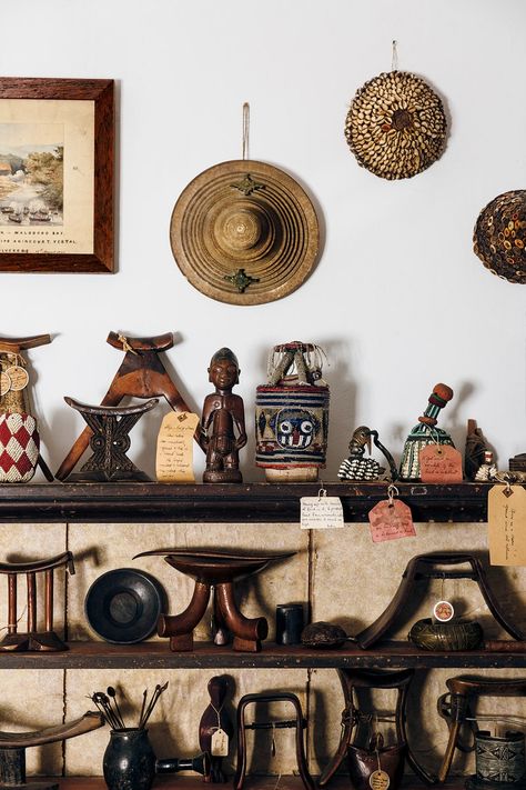 18 year old antiques dealer Tom Hurst is one to watch | House & Garden Antiquities Aesthetic, Antiques Display, African Antiques, Afro Boho, African Artifacts, Guys Room Aesthetic, Watch House, October Challenge, Afrocentric Decor