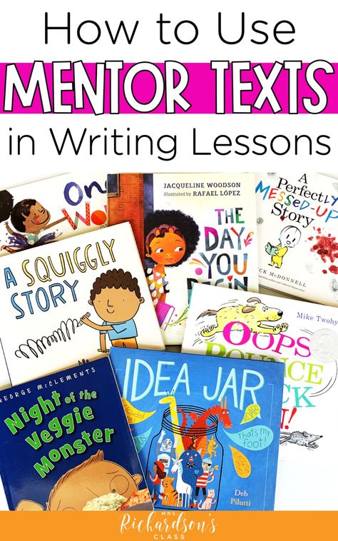 Writing Mentor Texts, Writing Traits, Second Grade Writing, Mentor Sentences, 2nd Grade Writing, 4th Grade Writing, First Grade Writing, Writer's Workshop, Author Studies