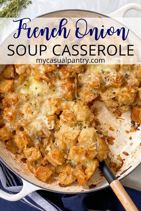 casserole of french onion soup casserole. Onion Soup Casserole Recipe, Onion Dishes Dinners, Southern Onion Casserole, French Onion Casserole Recipes, Baked Onion Casserole, Recipes Using Canned French Onion Soup, Recipes Using Onions, Southern Sweet Onion Casserole, Sweet Onion Casserole Recipes