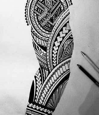 Sketches For Tattoo Sleeves Sketches Tattoo Sleeves Examples Of Designs For Tattoos Tatto… 158 Maori Full Sleeve Tattoo Designs, မာယာ Tattoo Photos, Tattoo Design Polynesian, Maori Tattoo Arm, Polynesian Tattoo Sleeve, Tato Maori, Tattoo Homme, Tatoo 3d, Fake Tattoo Sleeves